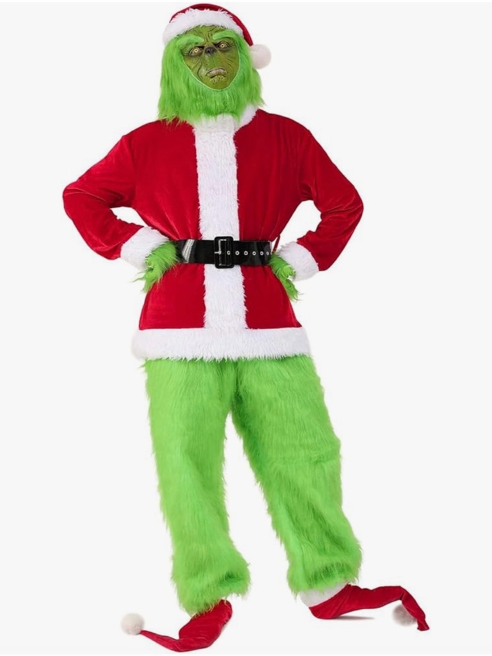 🎄🎄7 Piece Grinch Santa Costume 🎄🎄